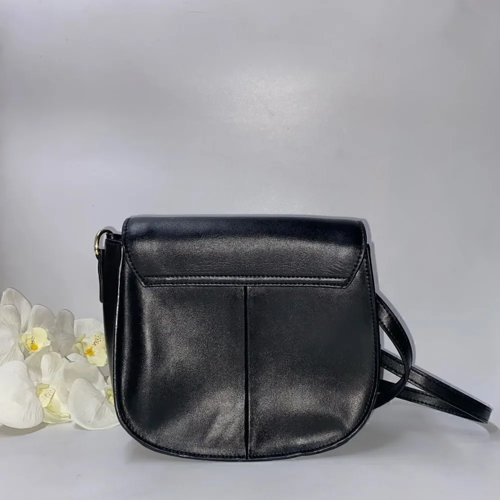 🎉NEW🎉 KC Jagger Richie Leather Crossbody Bag Black Med.